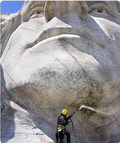 Karcher Cleaning Mount Rushmore