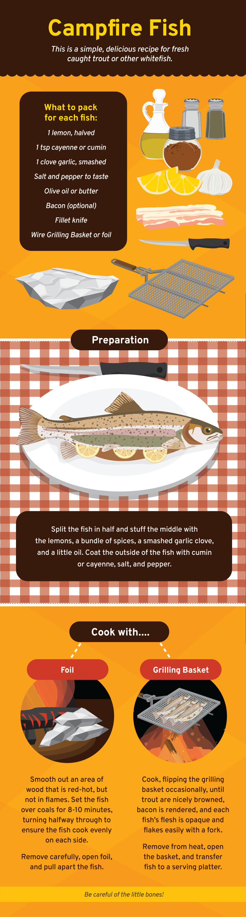 Campfire Fish - Cooking on a Campfire