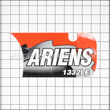 Decal- Front Dash-1332le - 08000023:Ariens