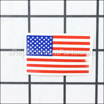 Decal- American Flag - 05305100:Ariens