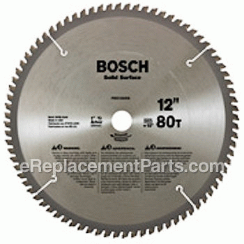 12 SSG 1 Arbor 80 Tooth Table Saw Blade - PRO1280SS:Bosch