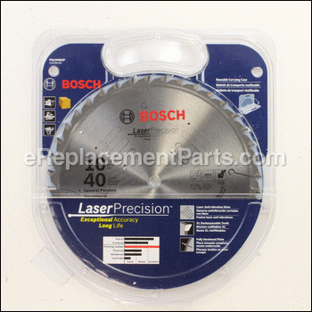 10-In. ATB 5/8 Arbor 40 Tooth Table Saw Blade - PS1040GPM:Bosch