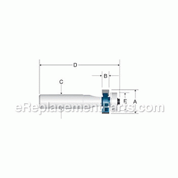 Carbide Tipped Inlay Solid Surface Router Bit - 85657M:Bosch