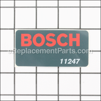 Manufacturers Nameplate - 1611110C59:Bosch