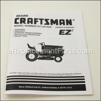Manual (English) - 154408:Craftsman