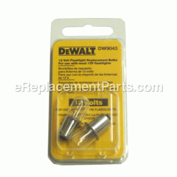 12 Volt Flashlight Replacement Bulbs - DW9043:DeWALT
