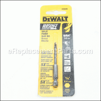 9/64 Impact Drill Bit - DD5009:DeWALT