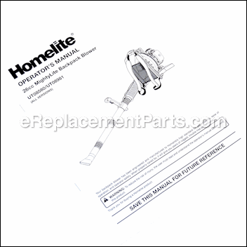 Operator'S Manual (960705001) - 987000057:Homelite