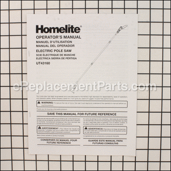 Operator's Manual - 987000228:Homelite