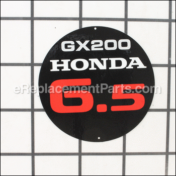 Emblem - 6.5 - 87521-ZL0-010:Honda