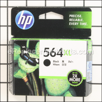 564XL Black Inkjet Cartridge - CN684WN140:HP
