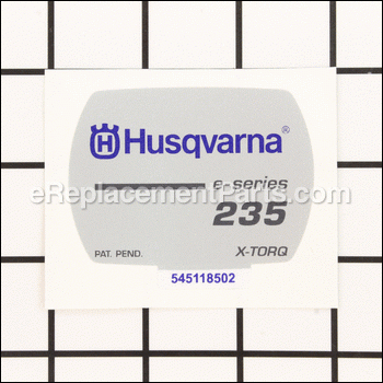 Decal 235e - 545118502:Husqvarna