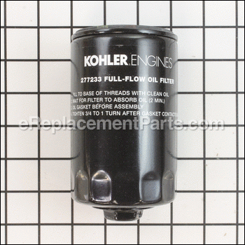Filter: Oil - 277233-S:Kohler