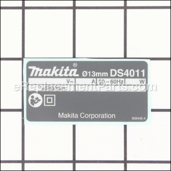 Name Plate - 868446-4:Makita