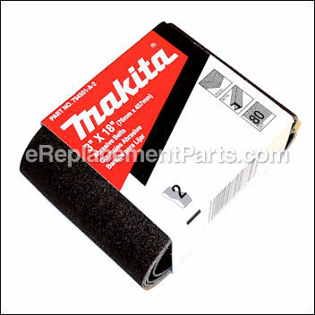 Sandpaper Belts - 2 Pack, 80 G - 794551-A-2:Makita