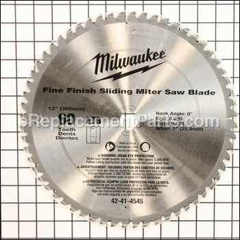 Blade 60t For 6955-20 - 42-41-4545:Milwaukee