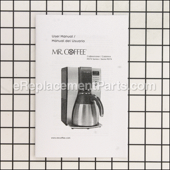 Instruction Book, Pstx Serie - 135572000000:Mr. Coffee