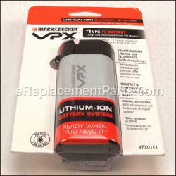 Battery 7 Volt Lithium - VPX0111:Black and Decker