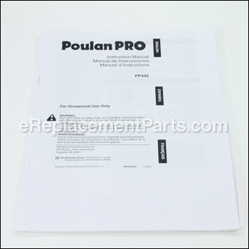 Manual - 530163735:Poulan