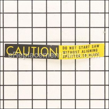 Caution Label - 3330285:Powermatic