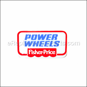 Small, Pw Emblem - 00801-1503:Power Wheels
