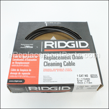 Cable 5/16 - 62225:Ridgid