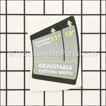 Adjustable Cutting Width Label - 941649001:Ryobi