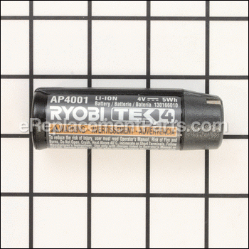 Battery, Ryobi 4v Tek4 Ap4001 - 130166032:Ryobi