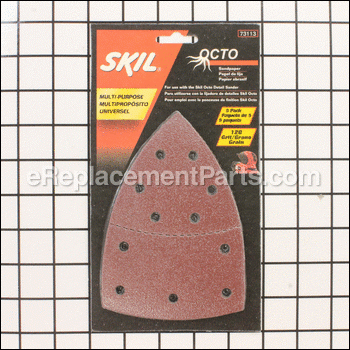 5-Pack 120 Grit Sandpaper Triangle - 73113:Skil
