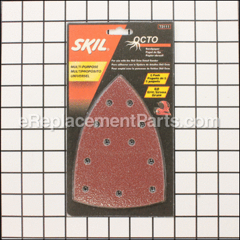 5-Pack 60 Grit Sandpaper Triangle - 73111:Skil