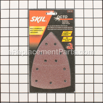 5-Pack 80 Grit Sandpaper Triangle - 2610938255:Skil
