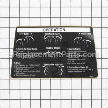 Decal, Handles Operation - 7102575YP:Snapper