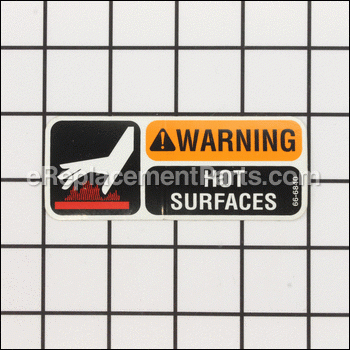 Decal-warning, Hot Surface - 66-6840:Toro