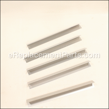 Set of stainless steel replacement flavorizer bars - 7537:Weber