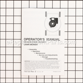 Operators Manual, English - 917193732:Weed Eater