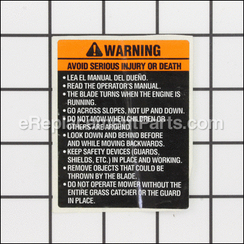 Warning Decal - 532161058:Weed Eater