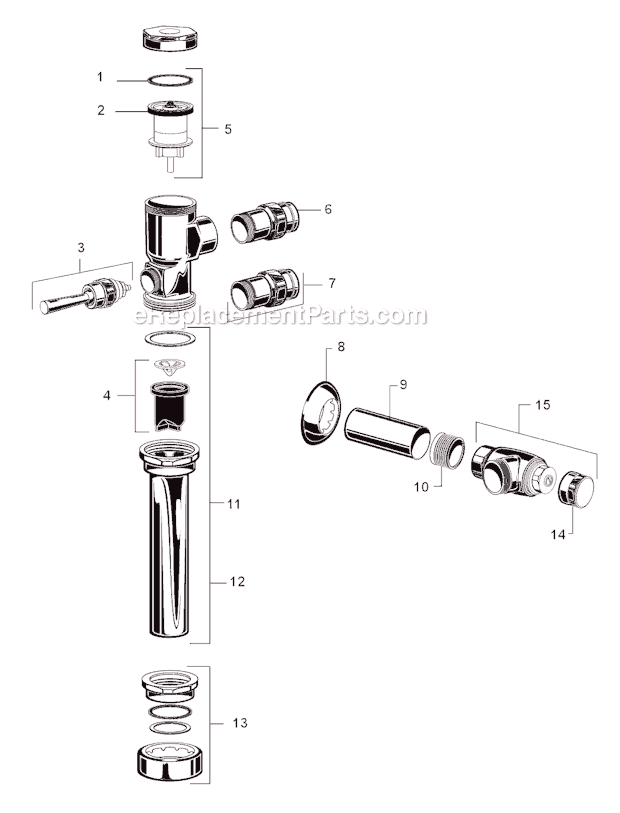 American Standard 6047 121 Parts List And Diagram