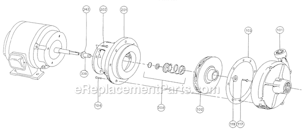 Armstrong 4280 S Old Style Motor Mounted Pump Page A Diagram