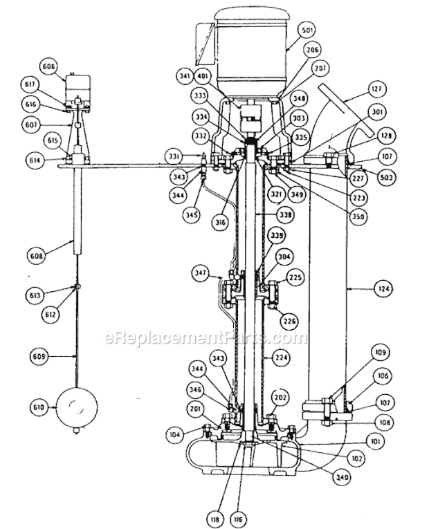 Armstrong 5400 Old Style Sewage Pump Page A Diagram