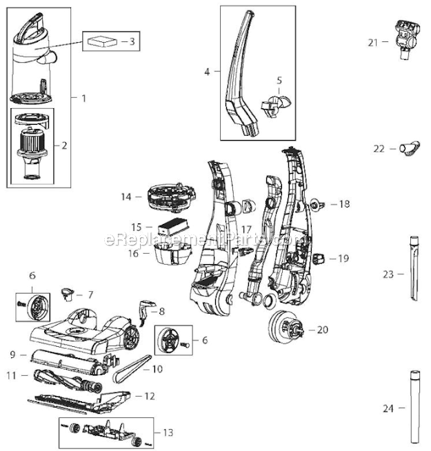 Bissell 3583 Cleanview Plus Page A Diagram