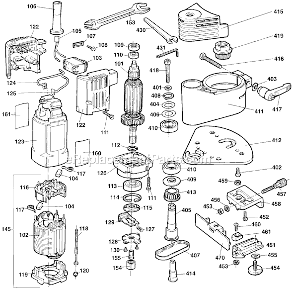 Black and Decker 3272 Type 1 Trimmer Page A Diagram