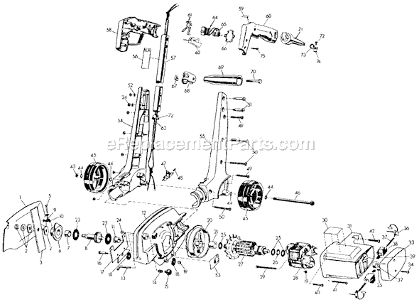 Black and Decker 8224 Type 2 Deluxe Edger Trim Page A Diagram