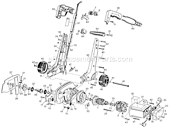 Black and Decker 8224 Type 6 Deluxe Edger Trim Page A Diagram