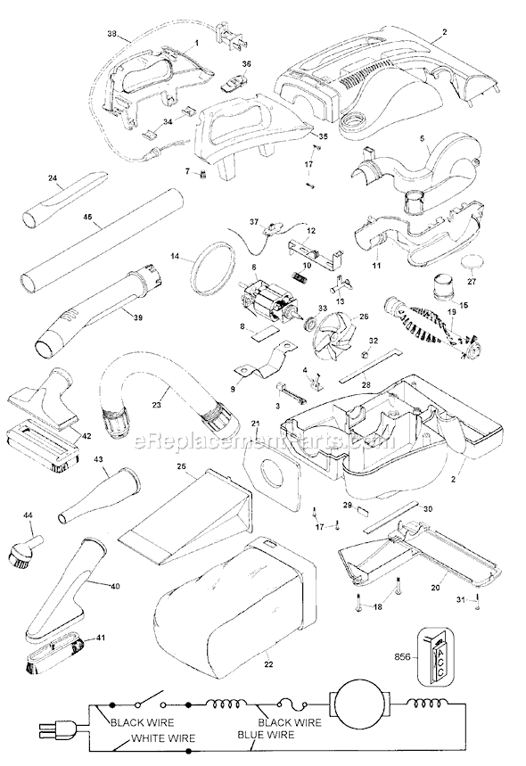Black and Decker AC8300 Type 1 Collector Page A Diagram