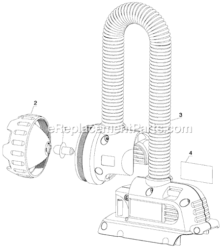 Black and Decker DC519 Type 1 25 Volt Flexible Floodlight-B Page A Diagram