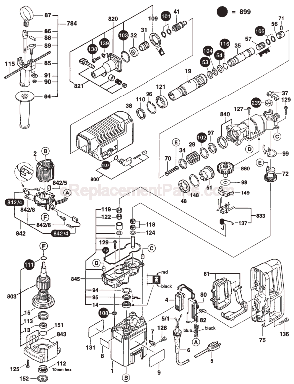 Bosch 11233EVS (0611233739) Hammer Drill Page A Diagram
