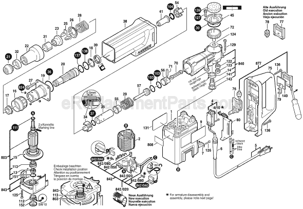 Bosch 11312E (0611312139) Demolition Hammer Page A Diagram