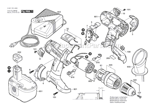 Bosch 13624-2G (0601913270) 24V Brute Tough 1/2 in. Cordless Hammer Drill / Driver Page A Diagram