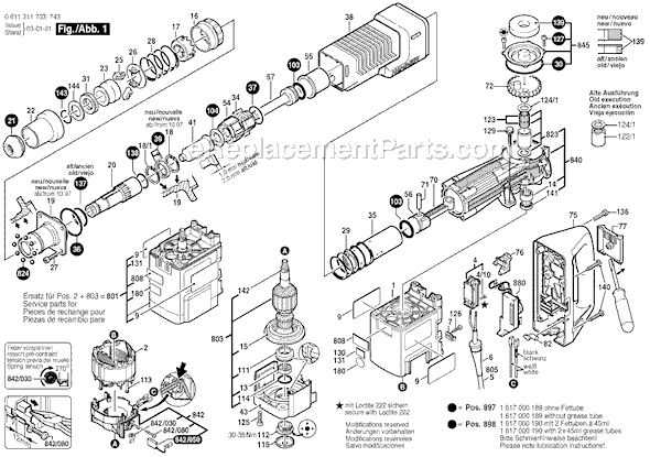 Bosch GSH10C (0611311703) 220v - 230v Demolition Hammer Page A Diagram