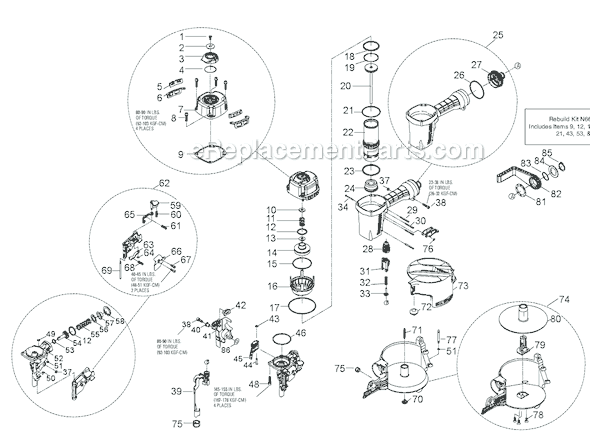 Bostitch N66C Coil-Fed Pneumatic Nailer Page A Diagram